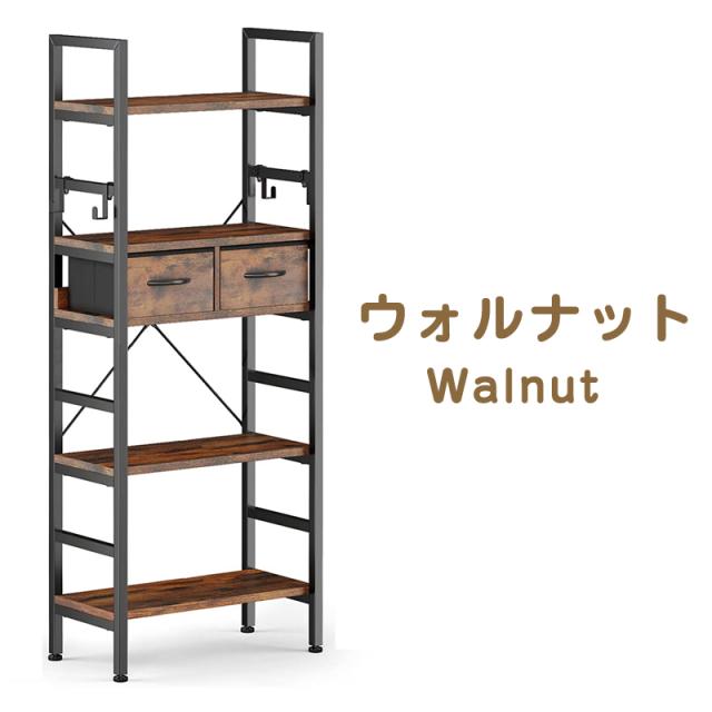 P5倍実施中】ラック 木製 オープンラック 幅60cm 奥行30cm 高さ150cm 5